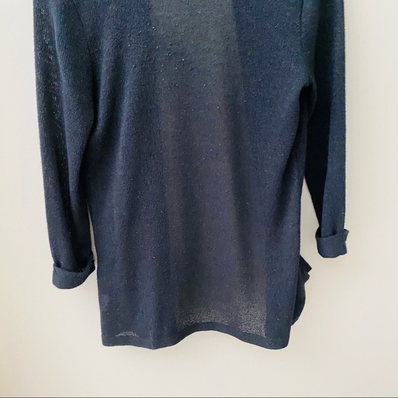 Pins and Needles by Urban Outfitters Open Front Knit Cardigan Black Sz S… - Picture 8 of 8